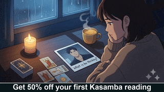 Get 50% off your first Kasamba reading