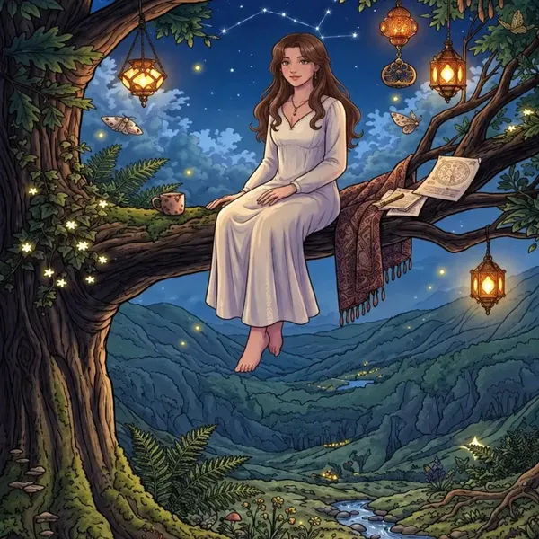 Katy D, The Love Queen, sitting in a tree under the stars